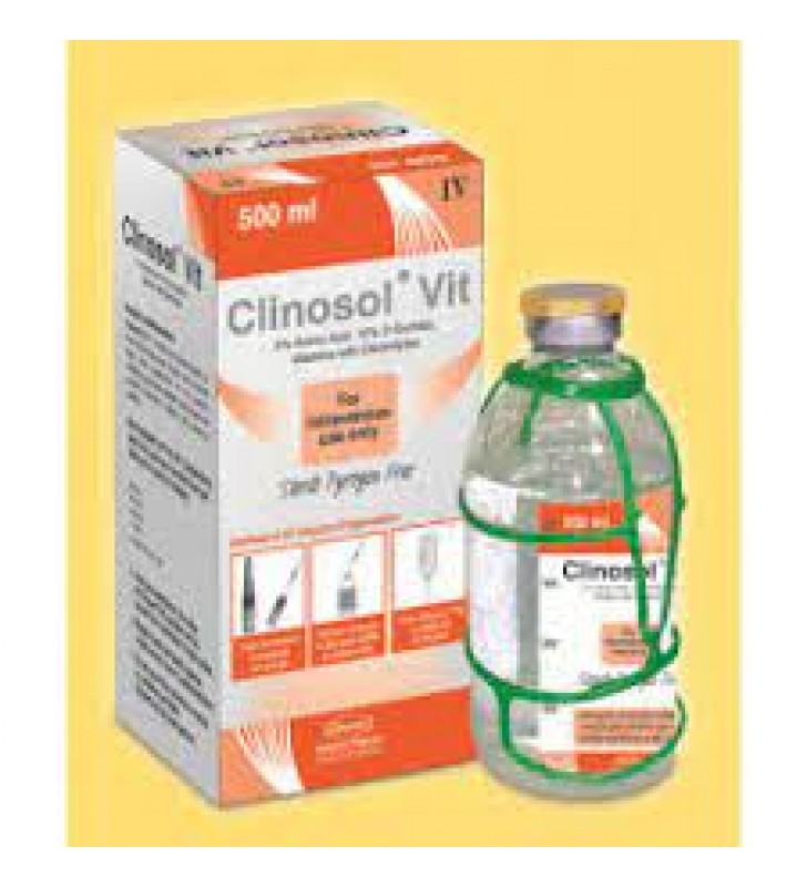 Injection Clinosol Vit 5%+10% (500ml bottle)